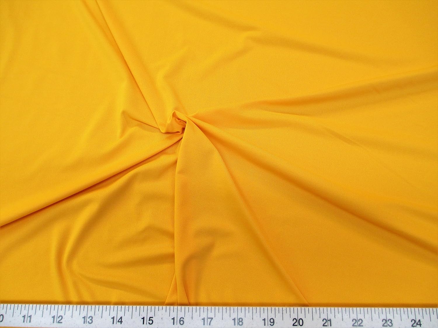 Discount Fabric Polyester/Spandex 4 Way Stretch Sunshine Yellow Matt Finish LY906