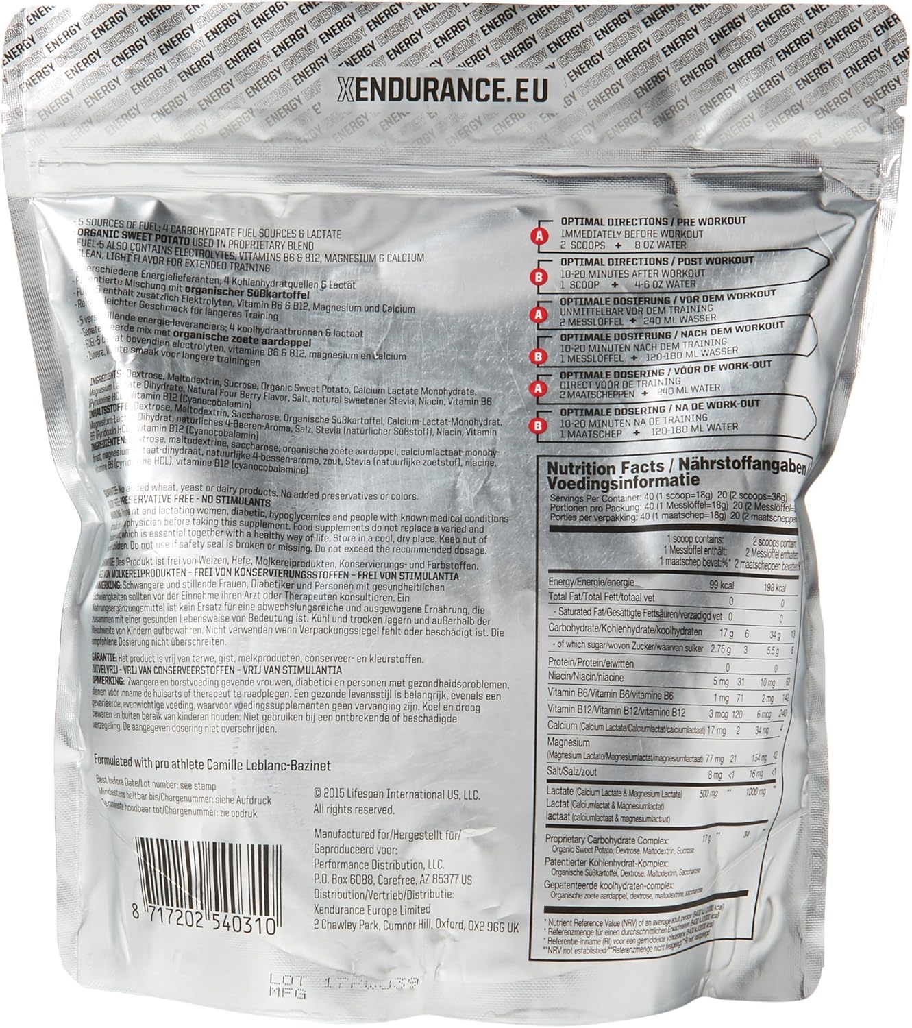 Xendurance Fuel 5 Carbohydrate Supplement BigaMart
