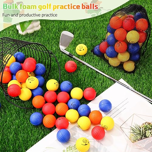 Miniatura 13 de Mudder 200 pelotas de práctica de golf de espuma a granel, bola de espuma suave, sensación realista, práctica limitada de mosca para entrenamiento