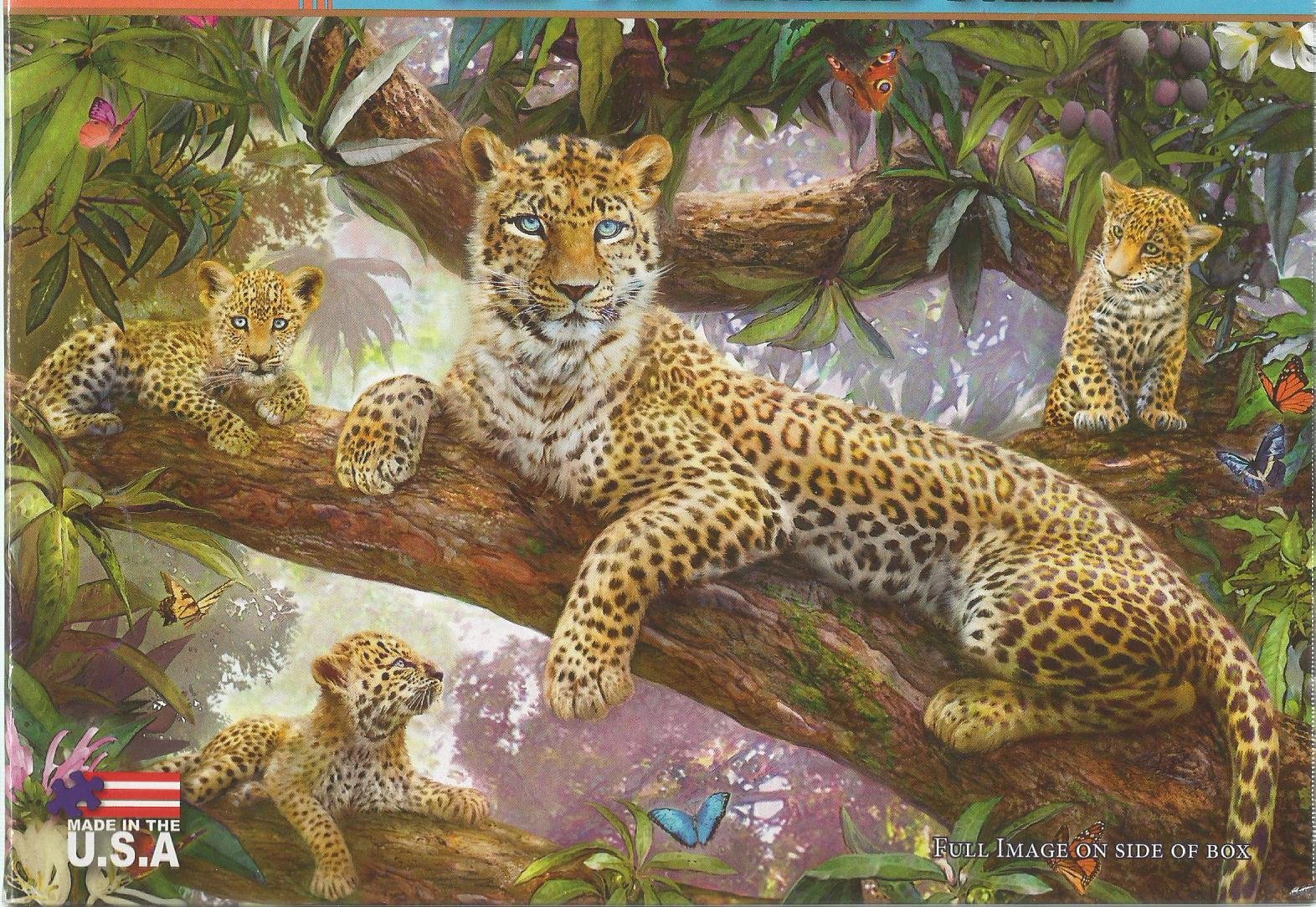 Amazon.com: Tree Top Leopard Family 1000 Piece Puzzle : Toys & Games