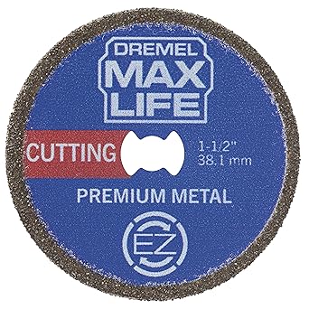 Dremel Max Life EZ506HP 1-12 38.1mm High Performance Premium Metal Cutting Wheel, Blue