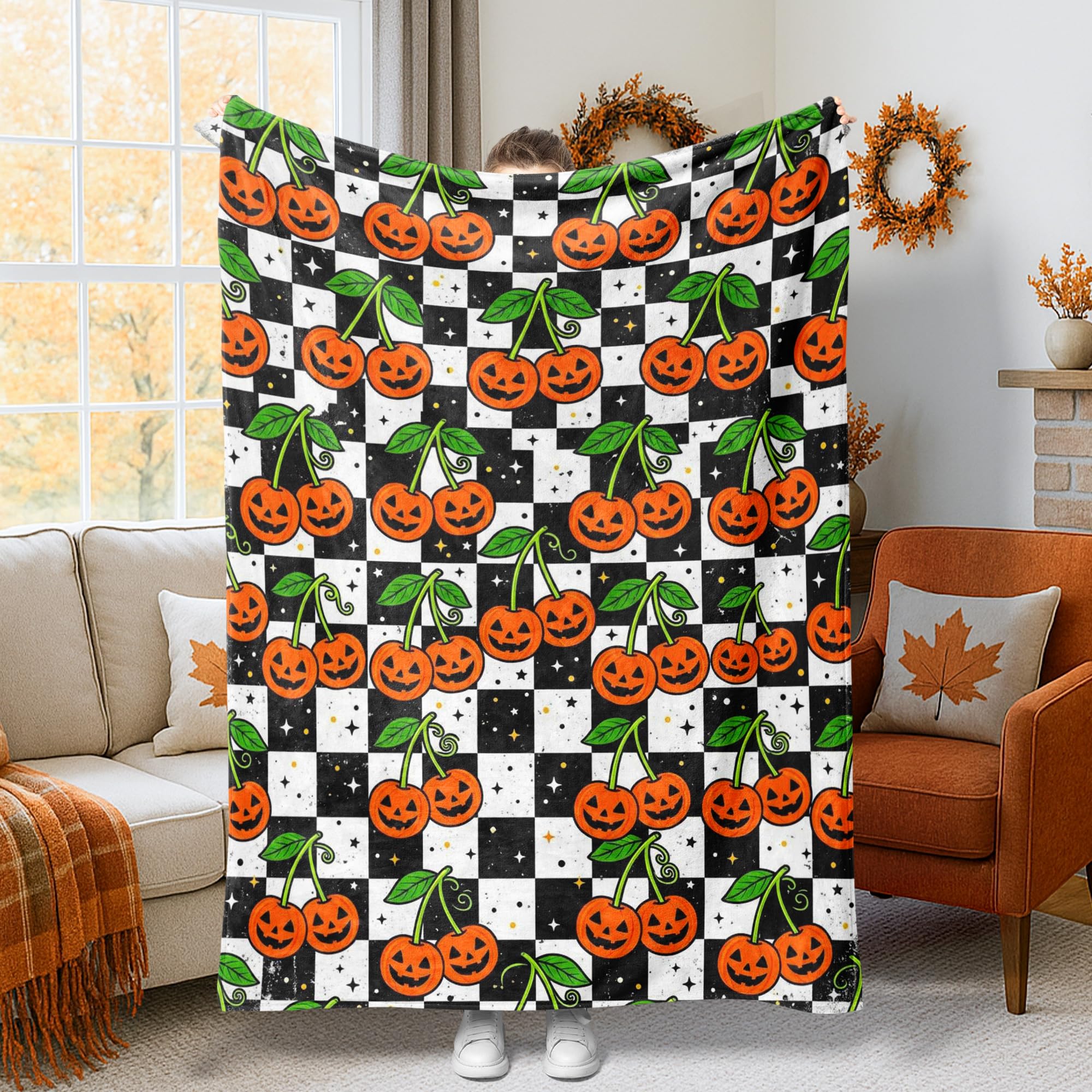 Couverture flanelle Halloween douce pour frissonner de plaisir sans avoir froid sur le canapé