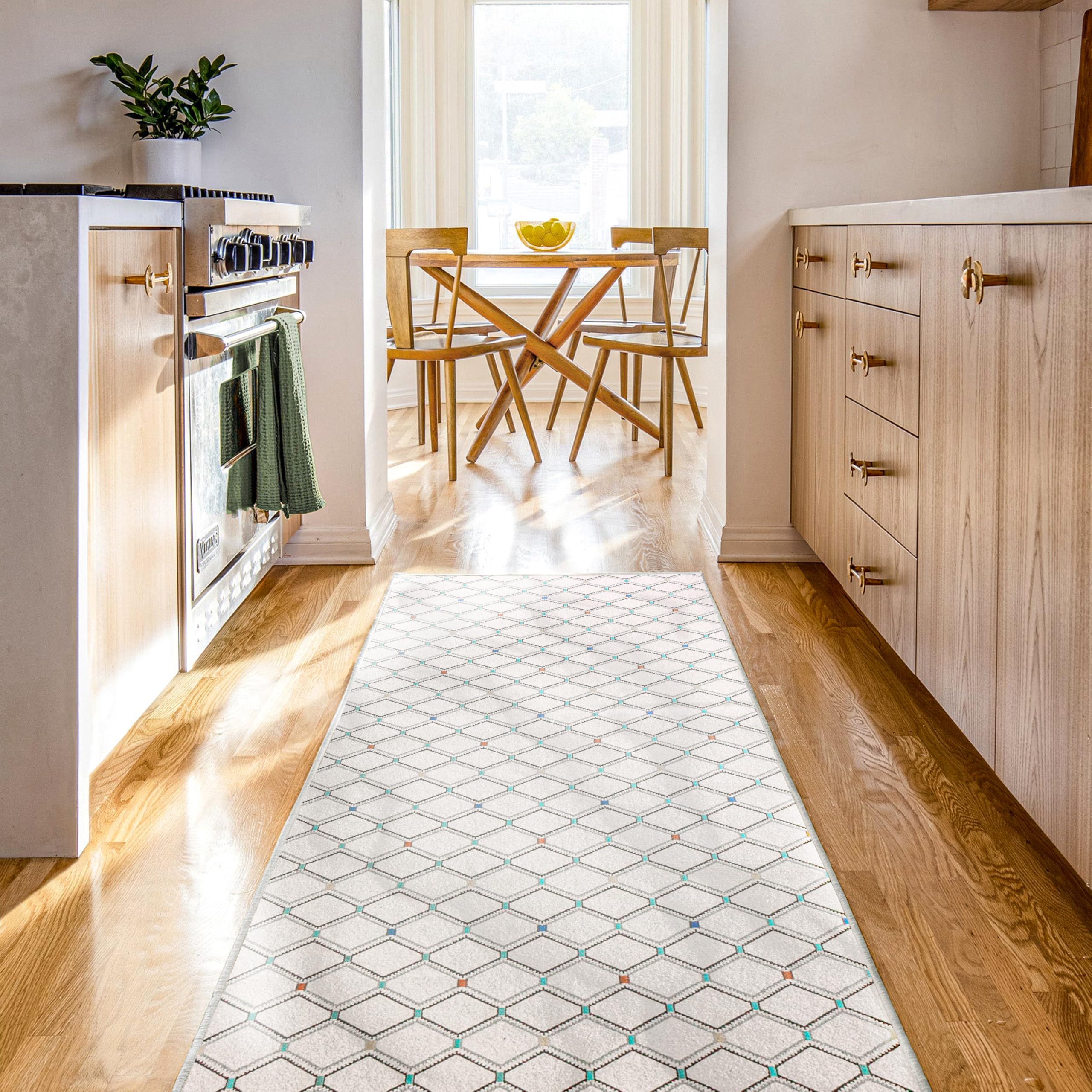 Björn&Schiller Tapis de Couloir 60 x 180 cm, antidérapant, Beige