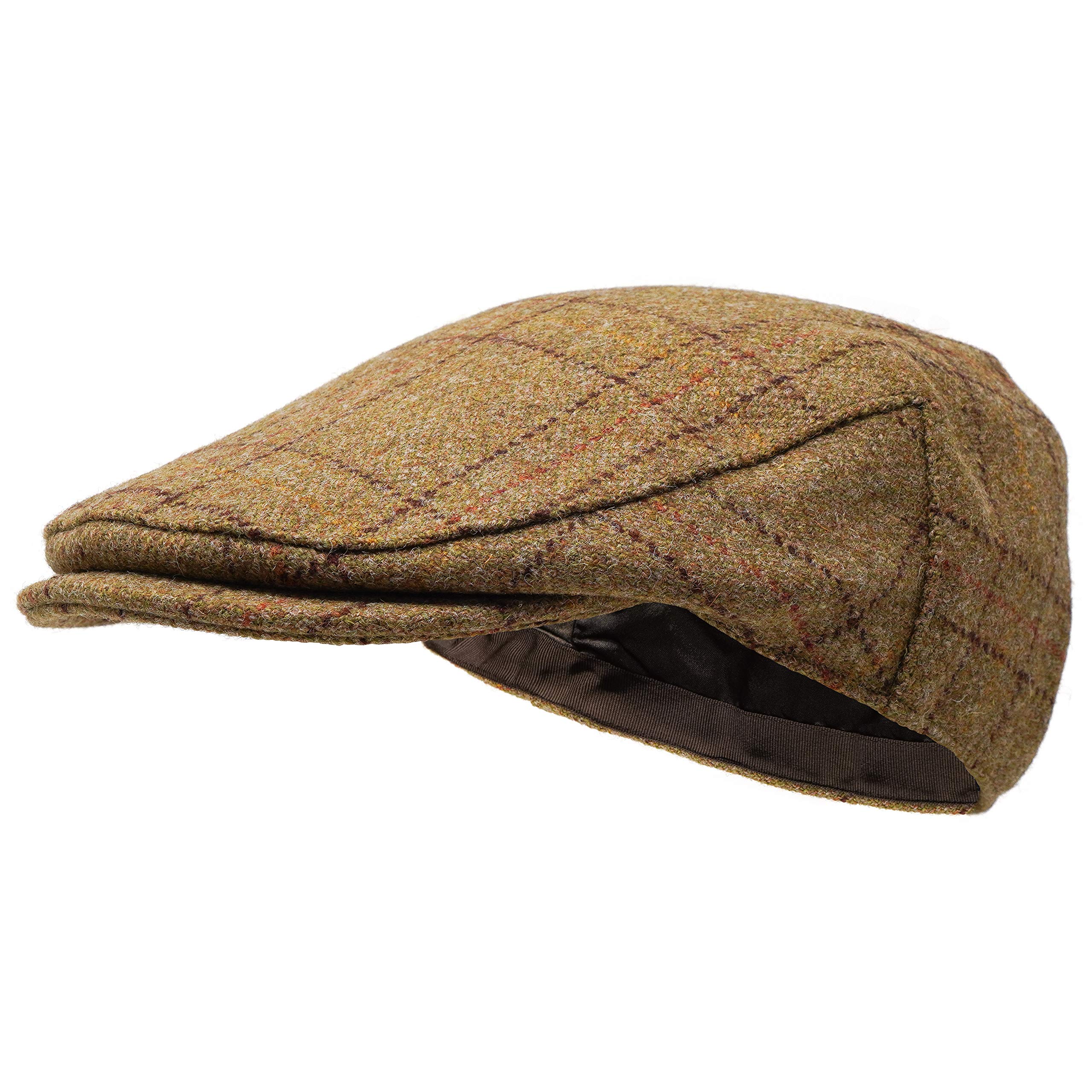 Borges & ScottWoodsman Flat Cap - Fully Waterproof – Yorkshire Tweed – 100% Wool Outer