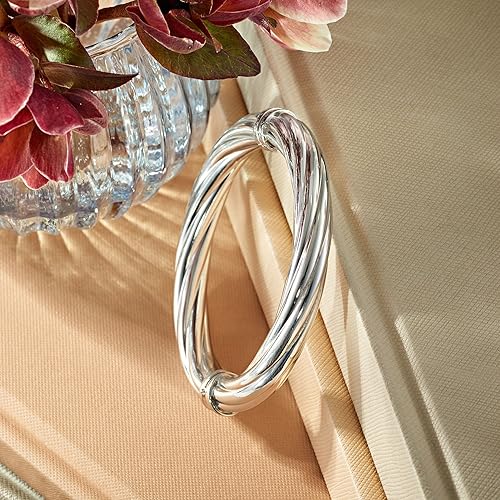 Miniatura 4 de Ross-Simons Italian Twisted Oval Bangle Bracelet