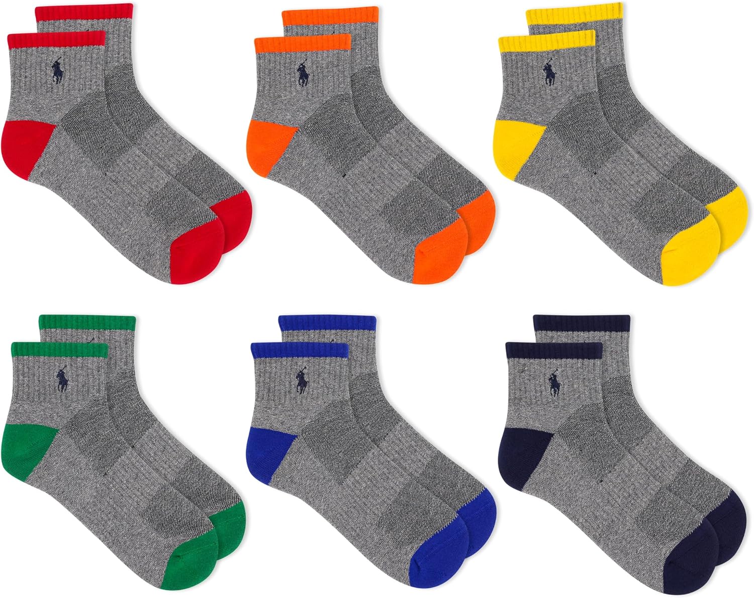 POLO RALPH LAUREN Men's Performance Cotton Quarter Socks