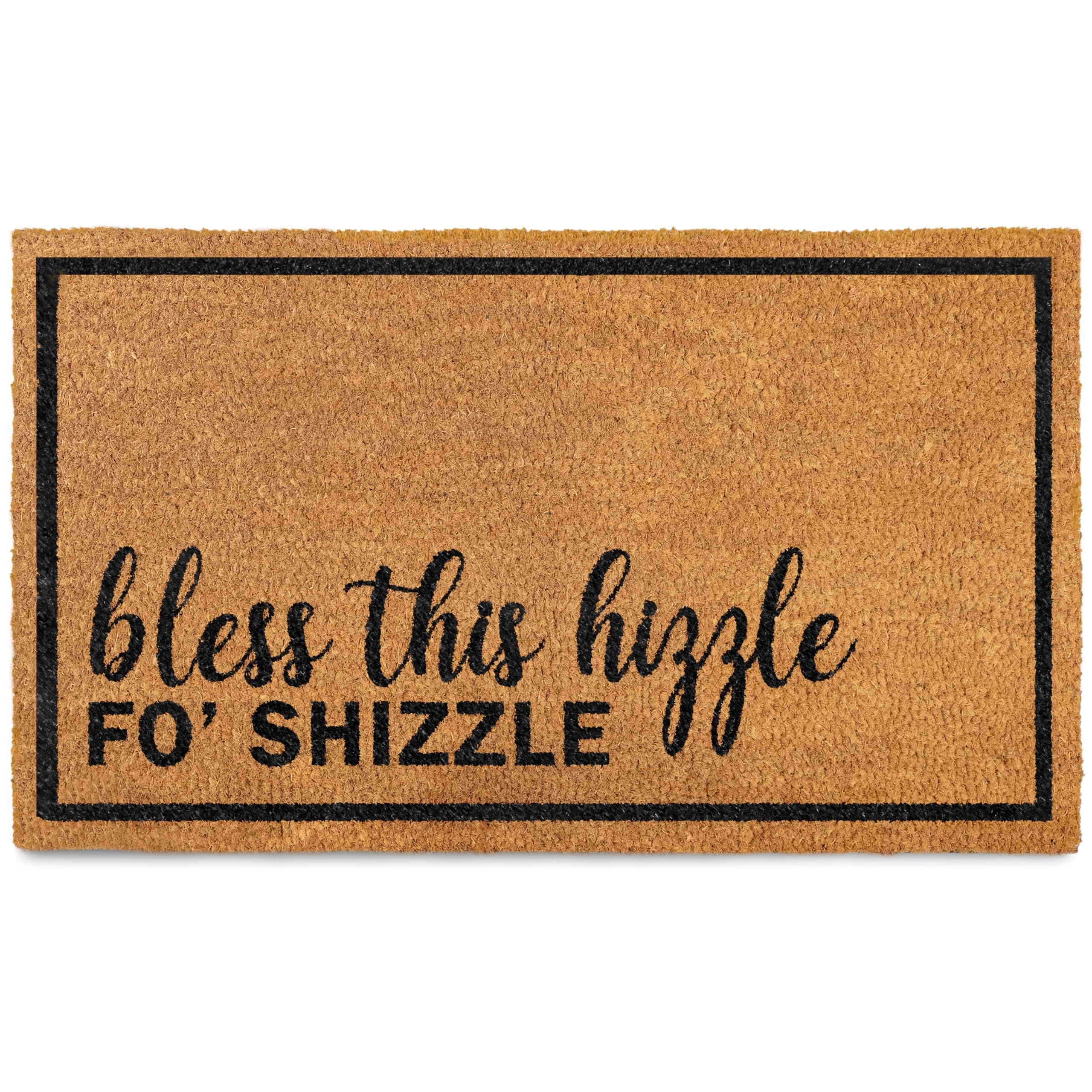 Amazon.com: MAINEVENT Bless This Hizzle Fo Shizzle Door Mat 30x17