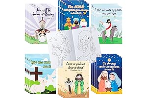 ANGOLIO Christian Bible Coloring Book for Kids Easter Activities