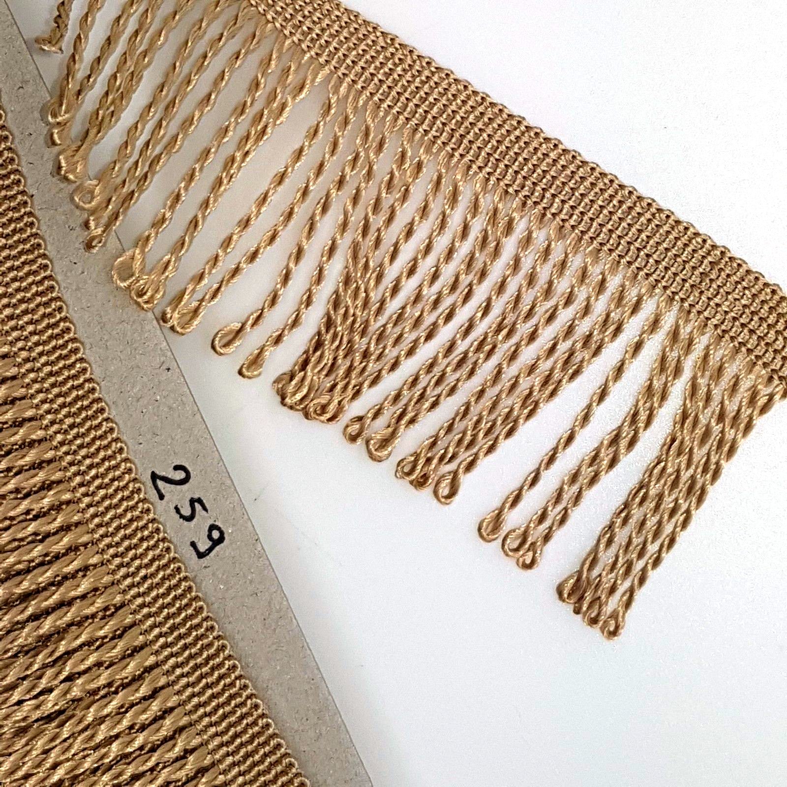 Fringe Tassel Trim, 10 metres x 60 mm Wide for Dance Dresses, Curtains, Lamps, Trimmings, Bags, Costumes, DIY (Quaker 259)