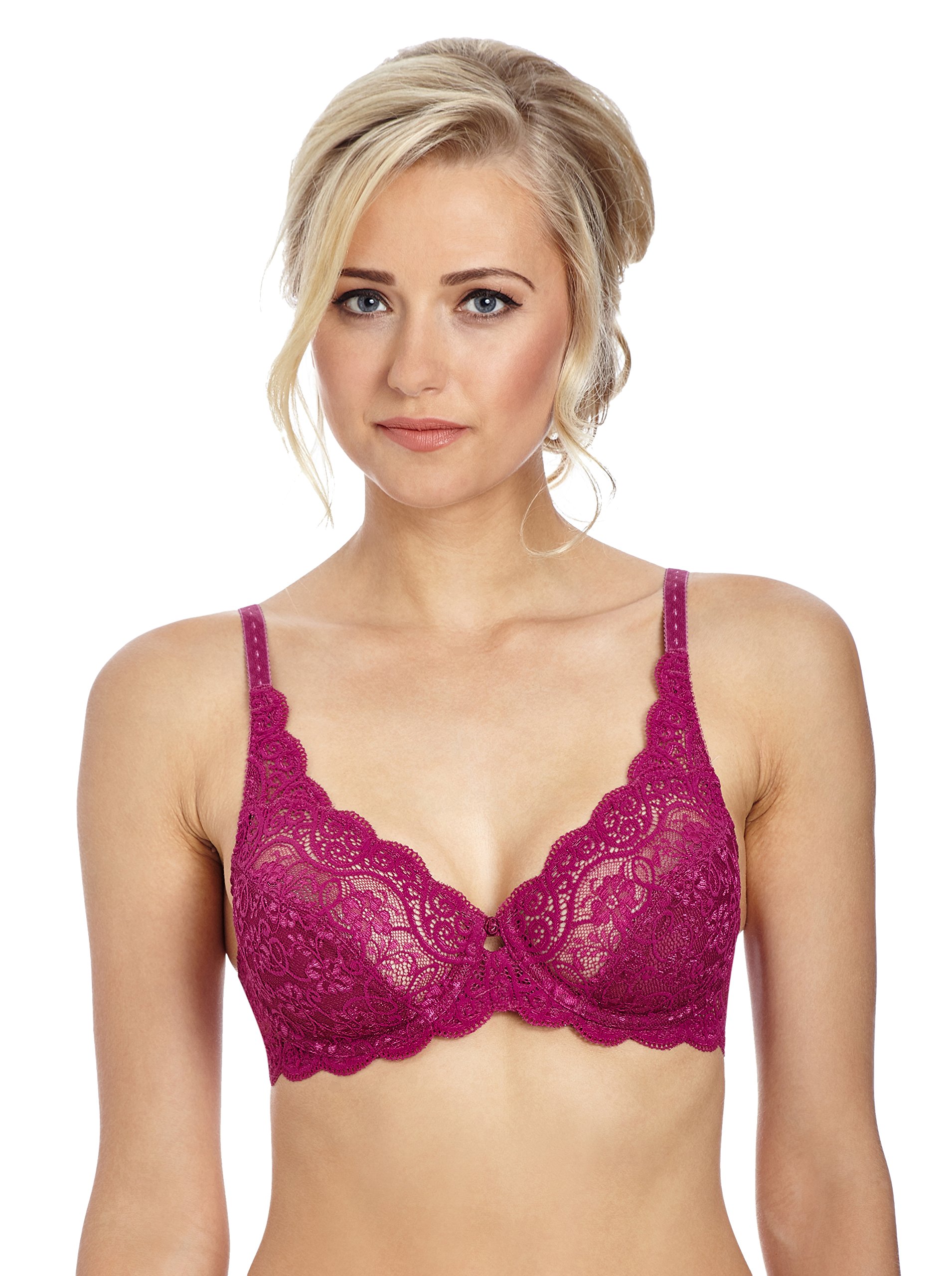 Triumph Amourette Wired Full Cup Women's Bra Wine 32B