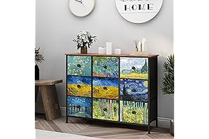 EXOTICA Van Gogh Wide TV Stand Colorful Dressers for Bedroom