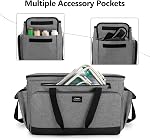 CURMIO Etui universel de couture et de broderie pour machine, Gray SE600, SE630, PE535 Broderie Machine et Accessoires, Tableau de fond amovible, Bretelles de bagages arrière