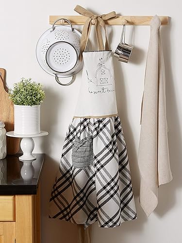 Miniatura 3 de DII Home Sweet Farmhouse - Colección de cocina, delantal, color negro