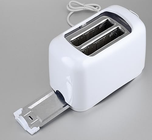Miniatura 2 de Uniware 8711WH Tostadora de dos rebanadas con ranuras anchas, 750 vatios, exterior de tacto fresco, blanco