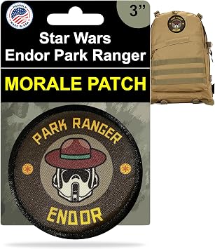 Star Warz Endor Scout Trooper Park Ranger Funny Morale Patch, 2x3
