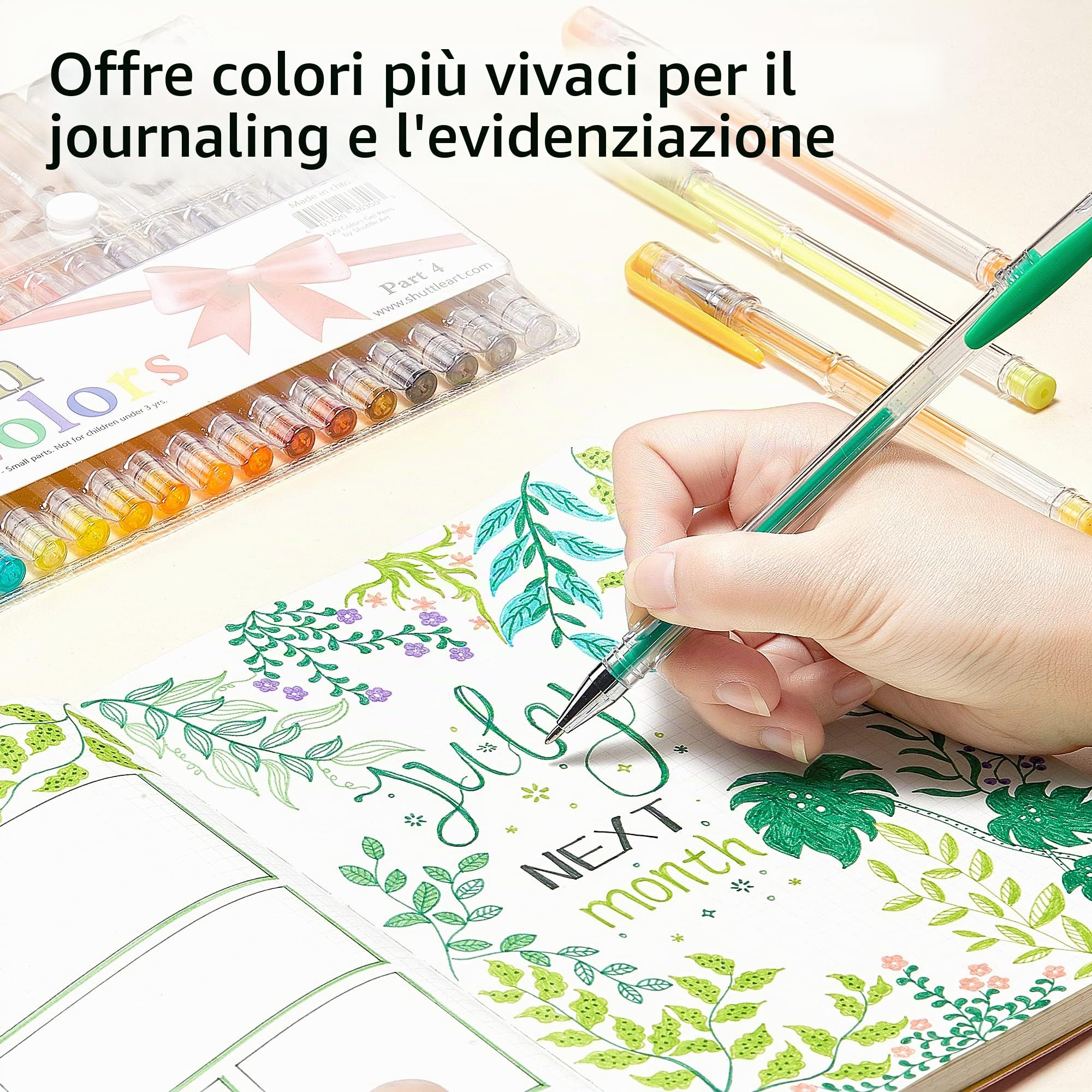 Shuttle Art - Set di penne gel per adulti in 120 colori unici, tutti diversi tra loro