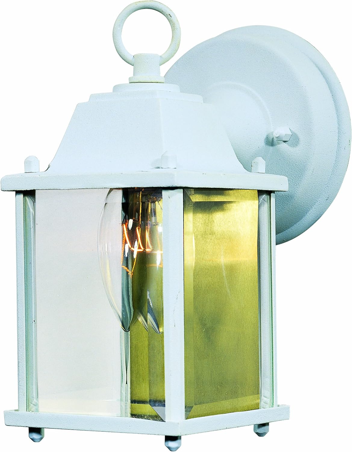 Park Madison Lighting PMO97230 1 Light Cast Aluminum Outdoor Wall Fixture with Clear Beveled