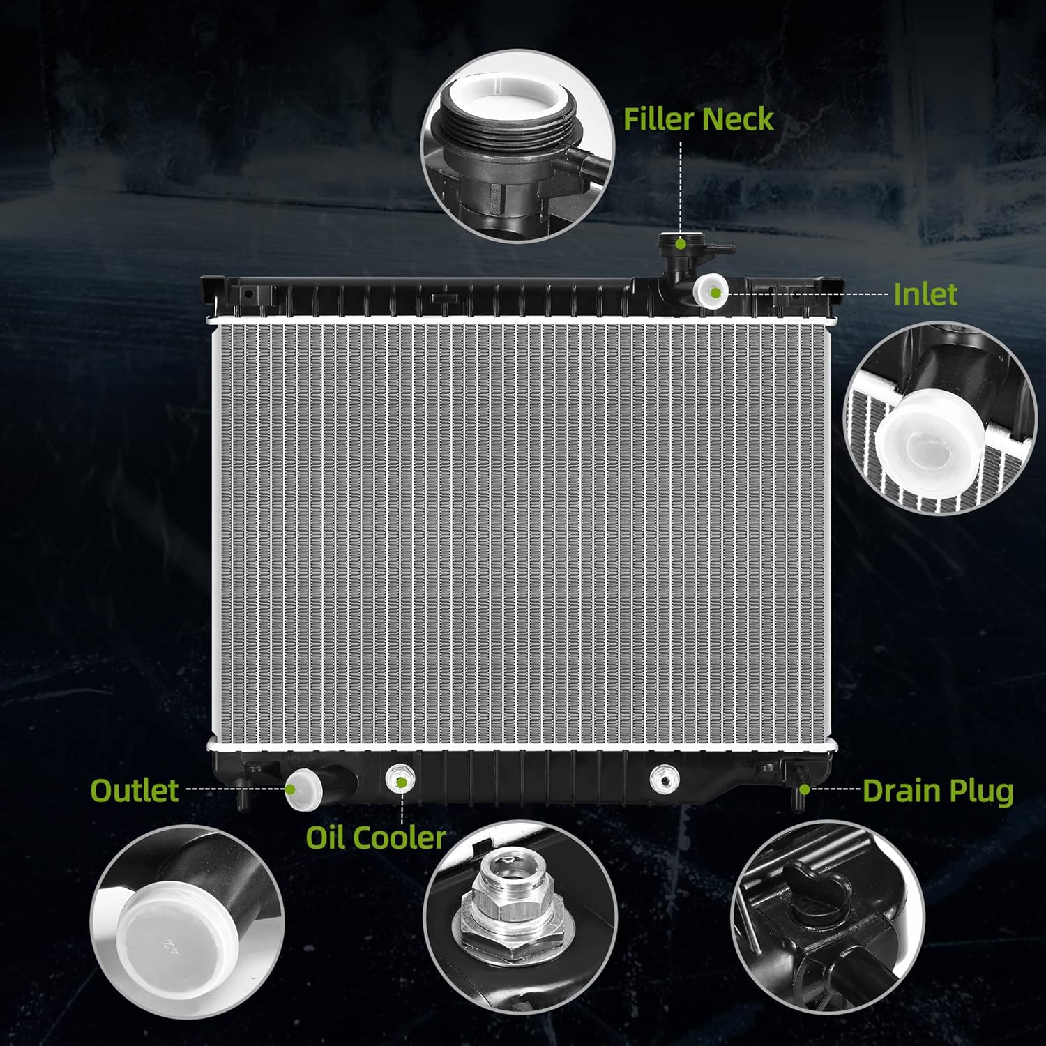 AUTOSAVER88 Radiator Compatible with 2002 2003-2009 Chevrolet Trailblazer GMC Envoy 2004 2005 2006 2007 Buick Rainier 2002-2004 Oldsmobile Bravada 2003-2008 Isuzu Ascender 4.2L