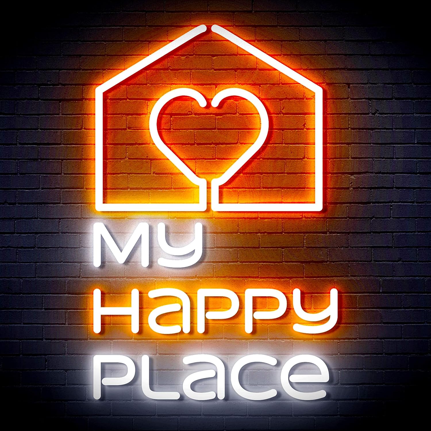 ADVPRO My Happy Place Extra-Large Ultra-Bright LED Neon Sign - Multi-Color 8 - st16s54-fn-j0011-m8