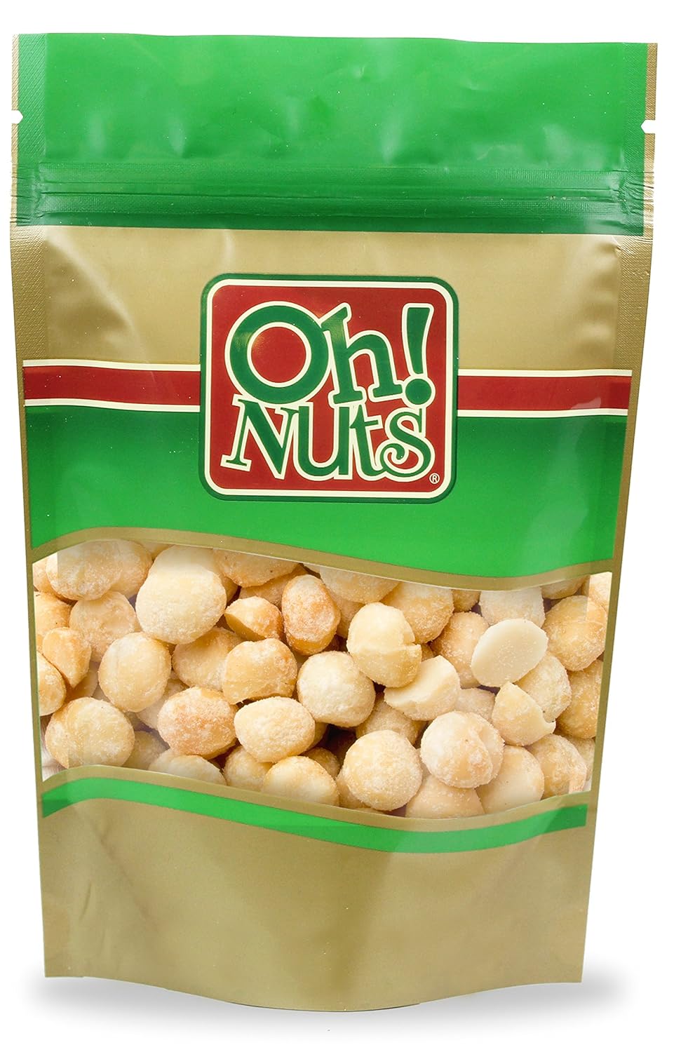 Macadamia Nuts Dry Roasted with Pink Himalayan Sea Salt