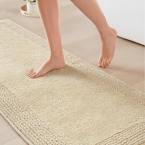 Miniatura 42 de Alfombra de baño reversible Madison Park Splendor 100% algodón copetudo de 3000 g/m² de calidad hotelera de lujo con pelo medio, absorbente, secado