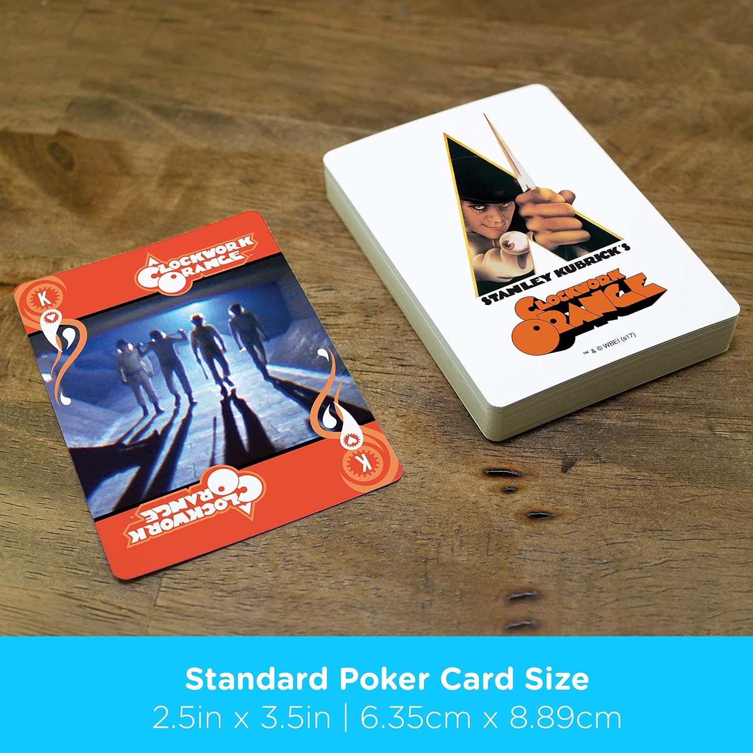 AQUARIUS Clockwork Orange Playing Cards - CO Themed Deck of Cards for Your Favorite Card Games - Officially Licensed Clockwork Orange Merchandise & Collectibles - Poker Size
