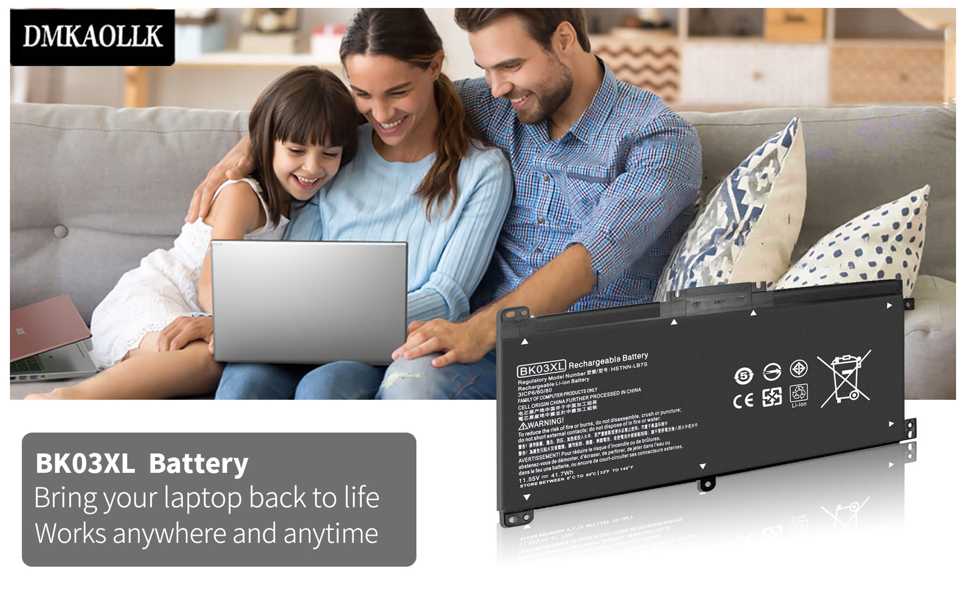 Amazon.com: BK03XL 916811-855 Battery for HP Pavilion X360