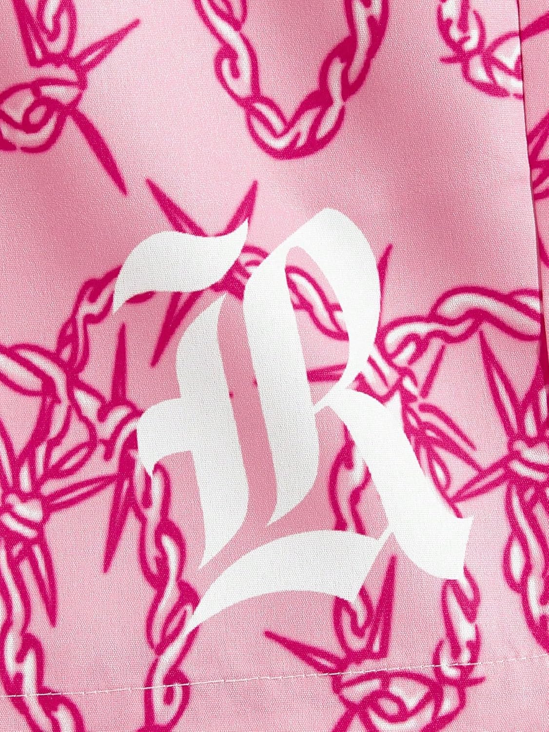 GORGLITTER Men's Graphic Print Gym Track Shorts Drawstring Waist Pockets Workout Cool Shorts - Image 5