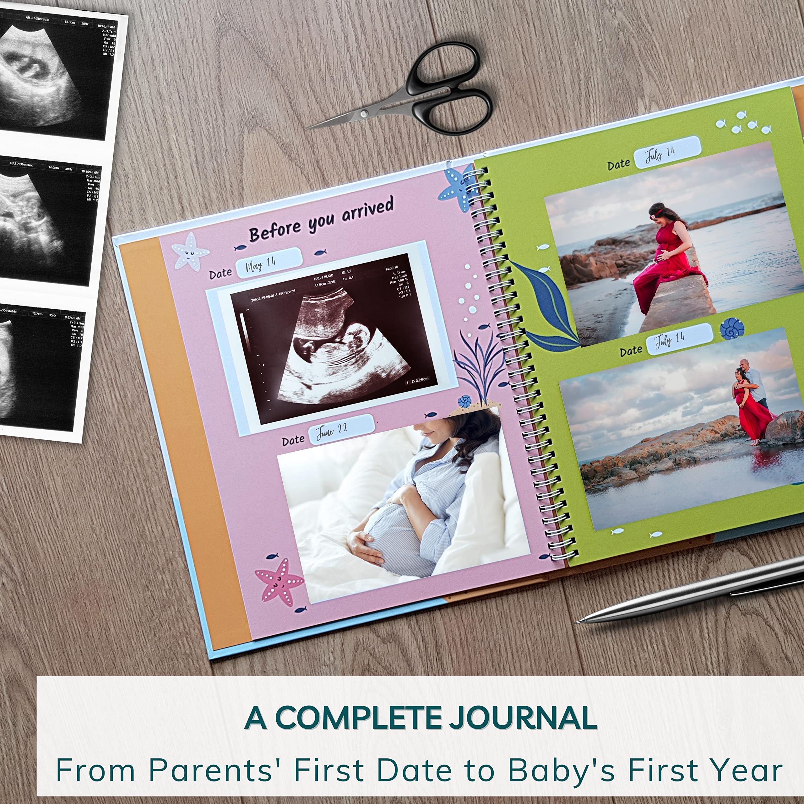 First Year Baby Memory Book Baby's Photo Album and Memory Books for