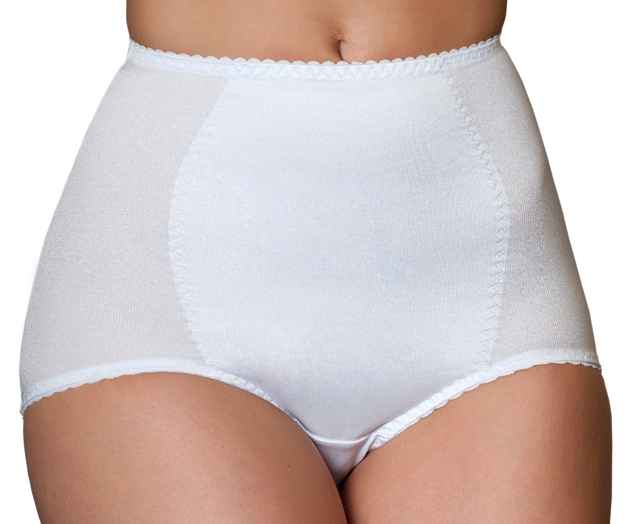 premier lingerie Lycra Shapewear Panty Girdle with Firm Support (PLpg) [UK] (Size 6 : 84cm to 92cm Waist, White)