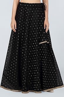 Women's Polyester Maxi Skirt