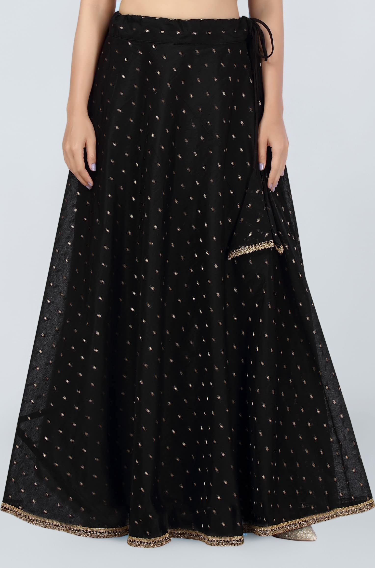 Studio Shringaar Women's Polyester Maxi Skirt