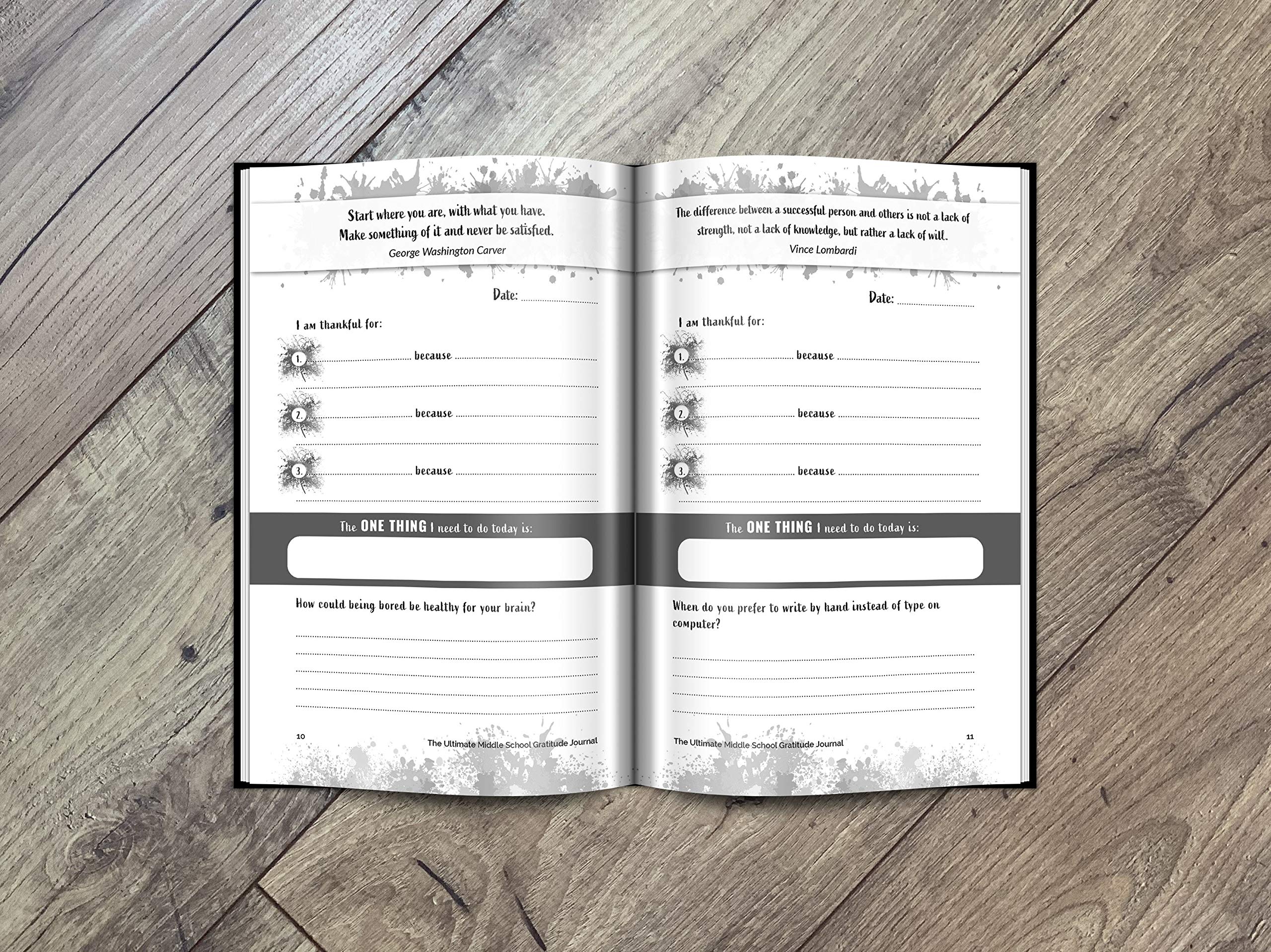 The Ultimate Middle School Gratitude Journal: Thinking Big and Thriving in Middle School with 100 Days of Gratitude, Daily Journal Prompts and Inspirational Quotes - Image 5