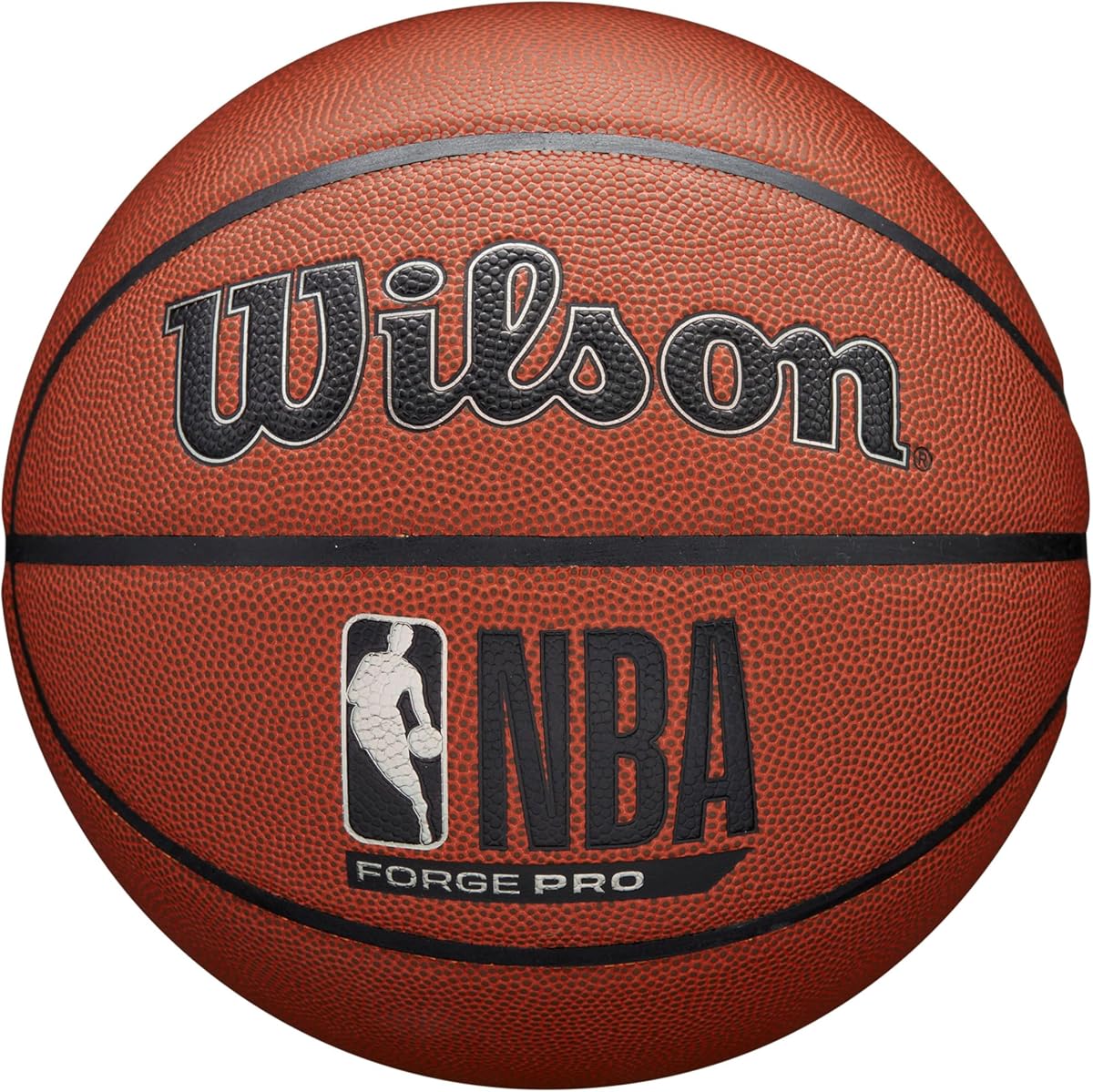 WILSON NBA Forge Pro Baloncesto para interior/exterior - Marrón, tamaño 7-29.5"