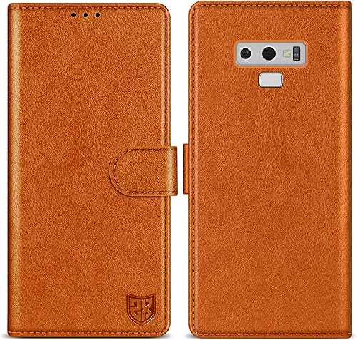Miniatura 8 de ZZXX Funda tipo cartera para Samsung Galaxy Note 9 con bloqueo RFID, ranura para tarjetas, función atril, cierre magnético, funda protectora de