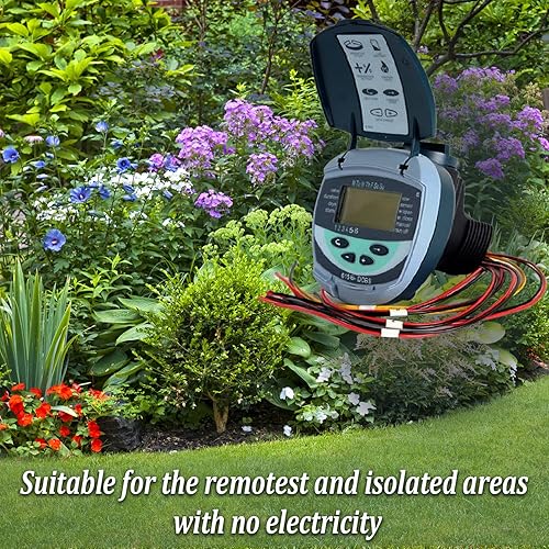 Miniatura 3 de Galcon 61562 DC-6S, temporizador de riego con batería de 6 estaciones para rociadores, goteo y propagación. Interior y exterior. Programas diarios o