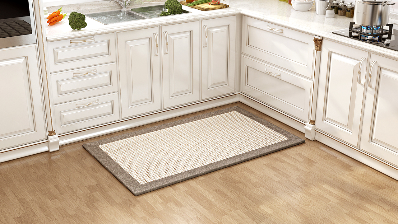 MontVoo Kitchen Rugs and Mats for Floor, Washable NonSkid Runner Rug