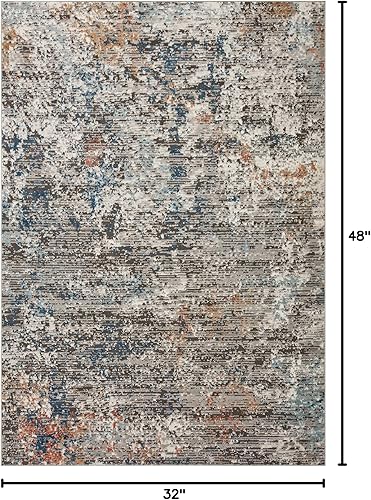 Vista 65 de Loloi II Alfombra decorativa gris Bianca/Multi 2'-8" x 4' Gris / Multi,Gris y marrón,ceniza / multi,Dove / Multi,Negro