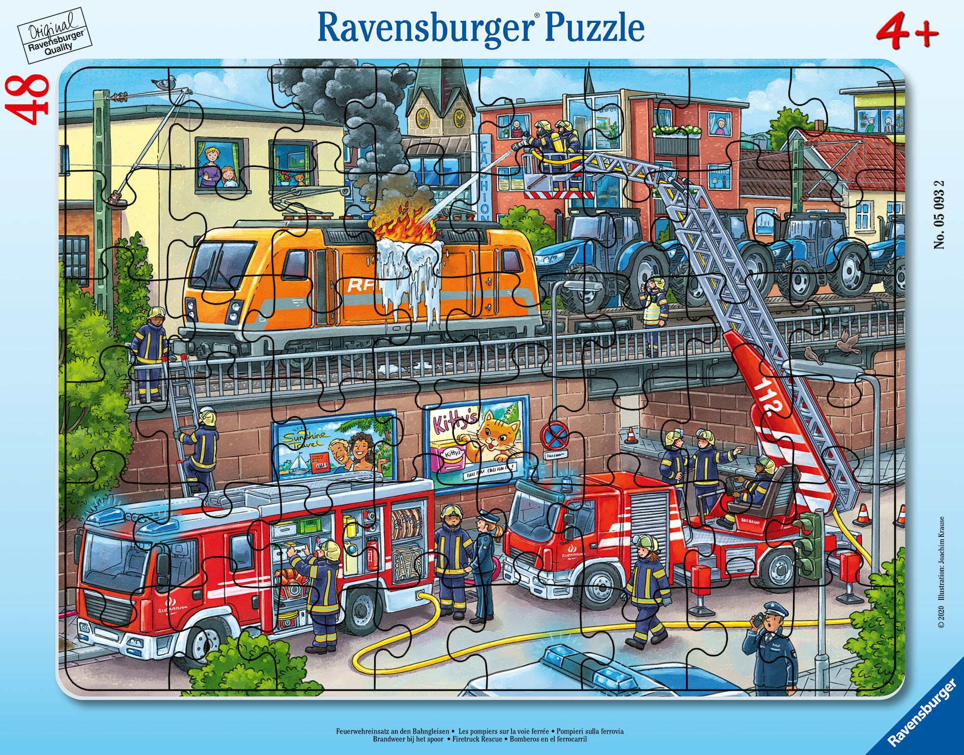 Ravensburger 48 piece jigsaw puzzle Fire Truck Rescue For age 4 and up