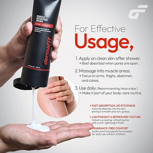 Miniatura 7 de Crema de mantenimiento muscular extra fuerte, recuperación y fuerza después del entrenamiento, efecto doble mejorado de prevención de pérdida