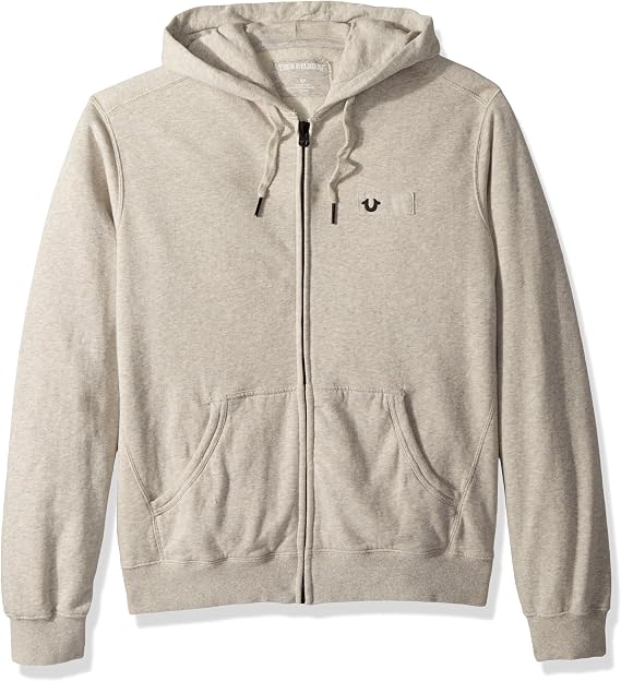 Zip Hoodie with Metal Horseshoe 
