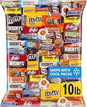 Chocolate Assorted Bulk Candy Variety Pack 10lb - Mini Chocolate Bars, Milk & Dark Chocolate Mix - Individually Wrapped Bulk Candy for Office Snacks, Party Favors and Treat Bags