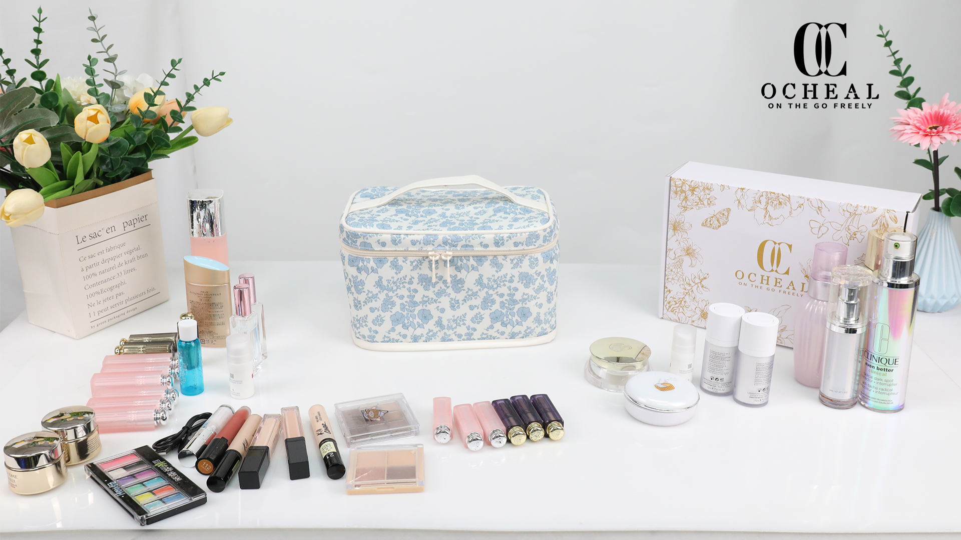 Amazon.com : OCHEAL Makeup Bag,Travel Makeup Organizer Bag for