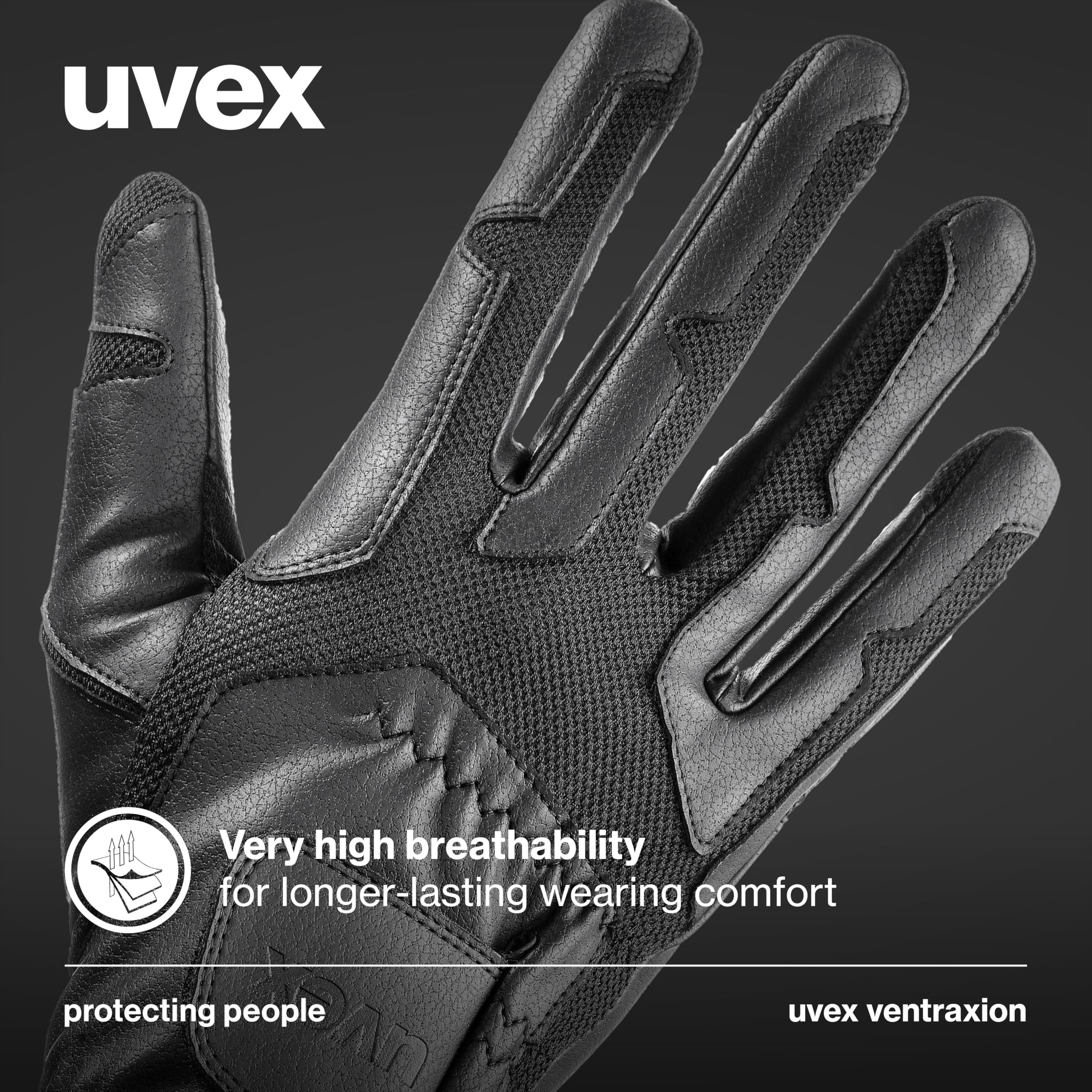Uvex Ventraxion - Gants d’équitation Flexibles pour Hommes et Femmes - Durable - Ventilation Optimale