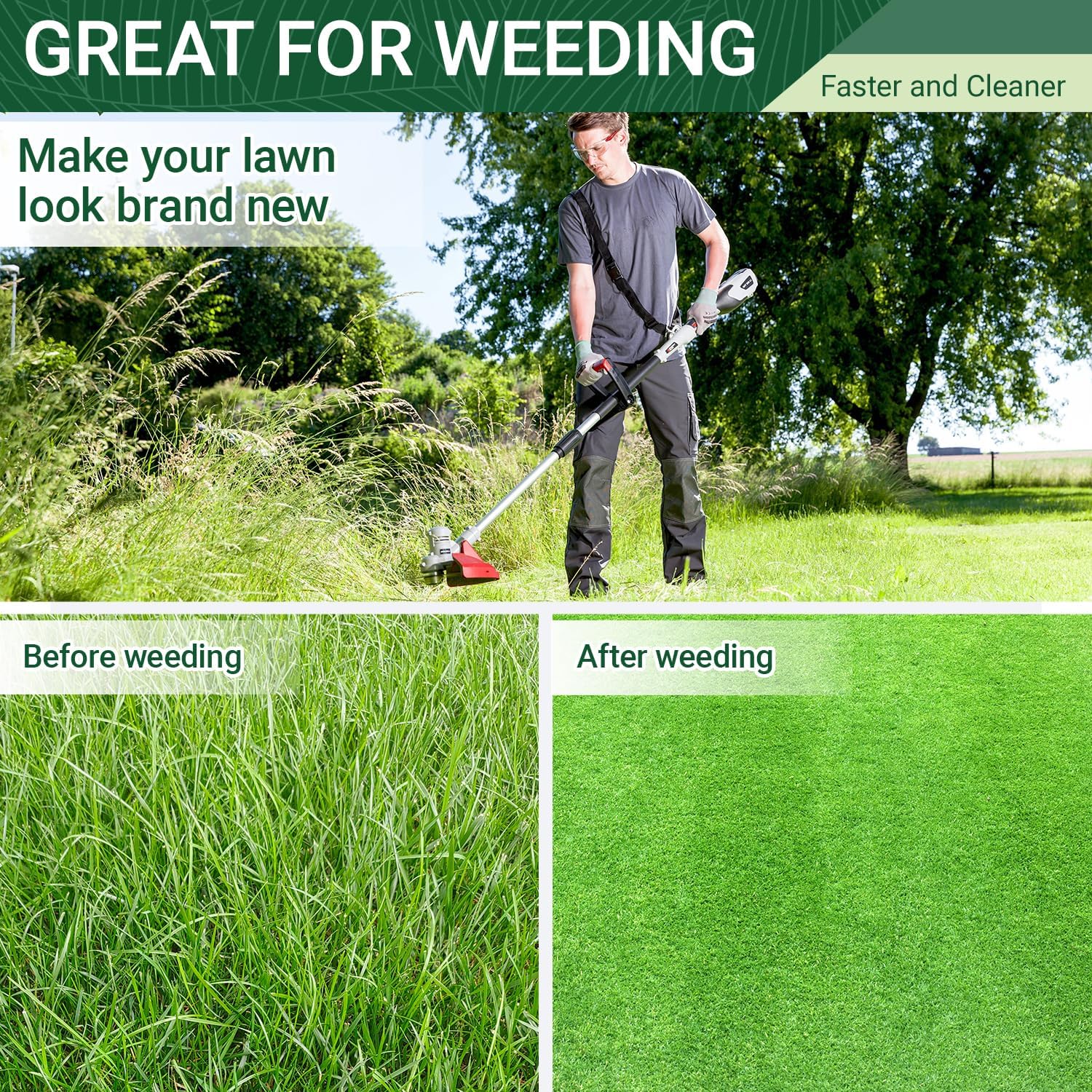 6 Inches Steel Wire Grass Trimmer Head, 2025 New Wire Trimmer Head Replacement for Electric Battery Powered Cordless String Trimmer, Weed Eater, Metal Weed Eater Blade, Bore 0.2 Inch (1, 6 Blade) - Image 6