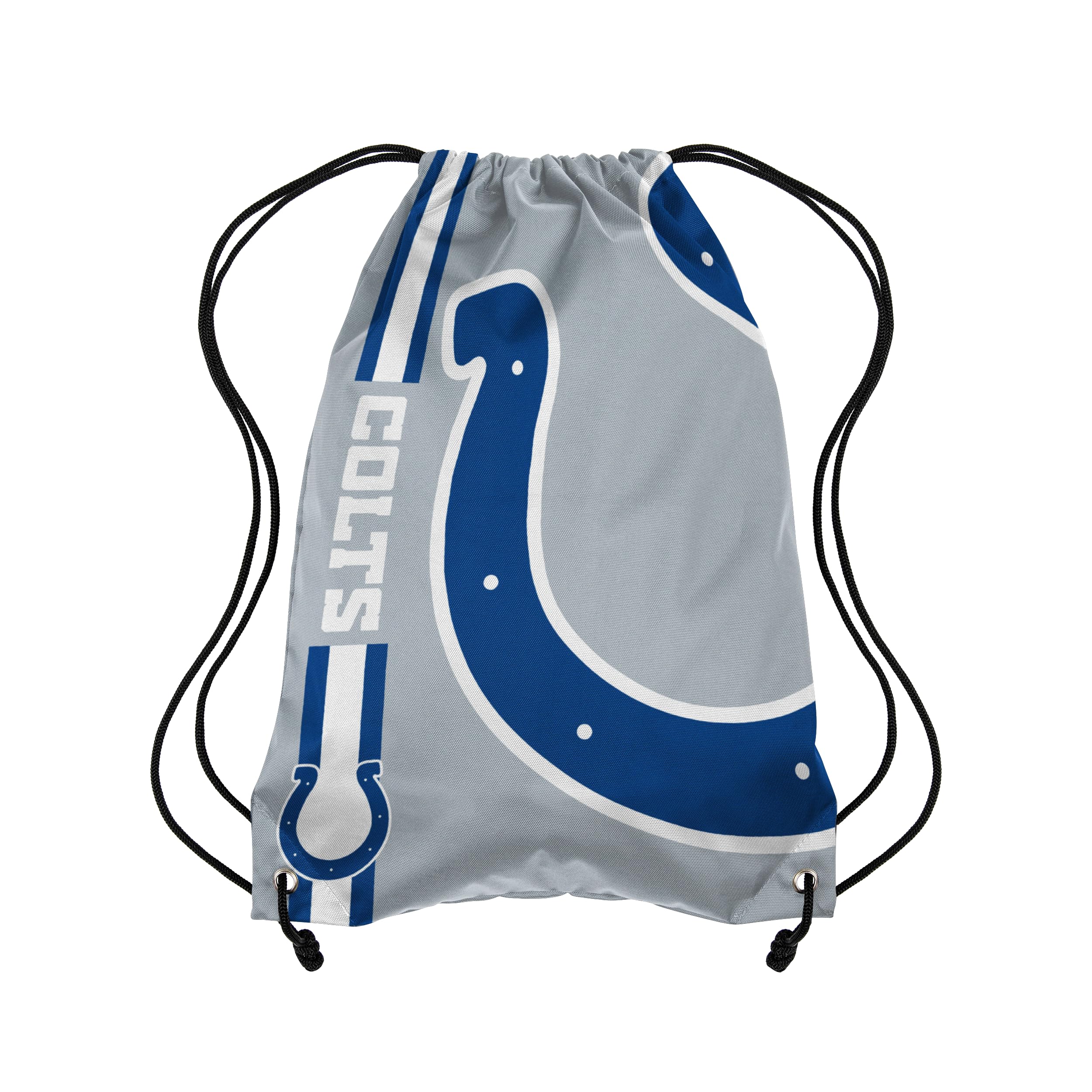 FOCO Indianapolis Colts NFL Alternate Color Big Logo Drawstring Backpack - Gray