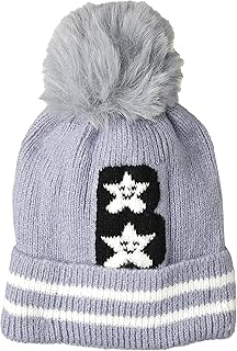 كاب للبنات من جينيريك موديل EPC-102 لون رمادي وابيض مقاس L أبيض