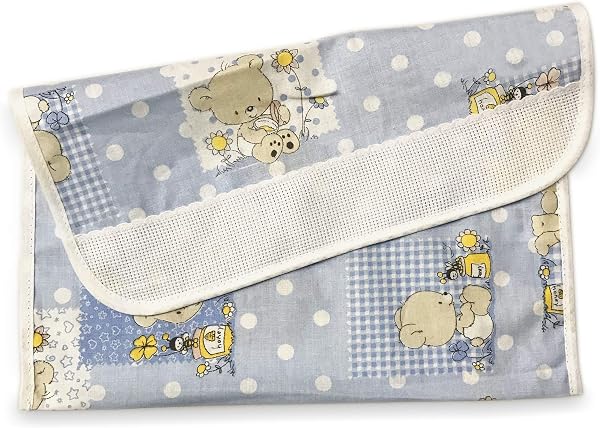 Panini Tessuti, Bib in Pure Cotton Terry Cloth with Elastic for Feeding and Snacks in Kindergarten, Size 28 x 33 cm - 3