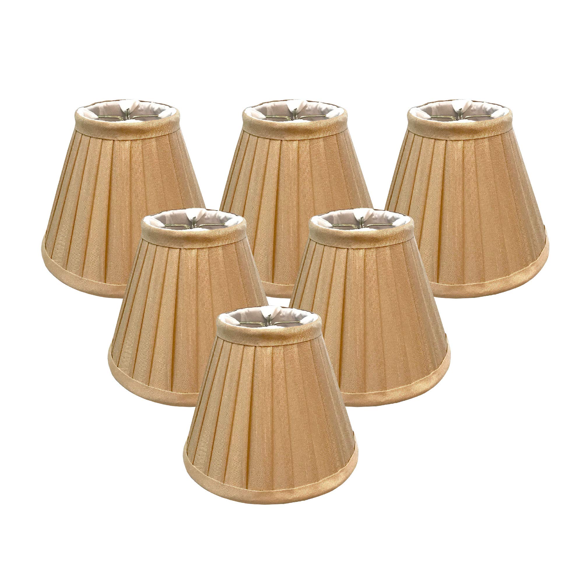 Photo 1 of Royal Designs, Inc. Empire Chandelier Shade 3x6x5 Antique Gold 6-Pack