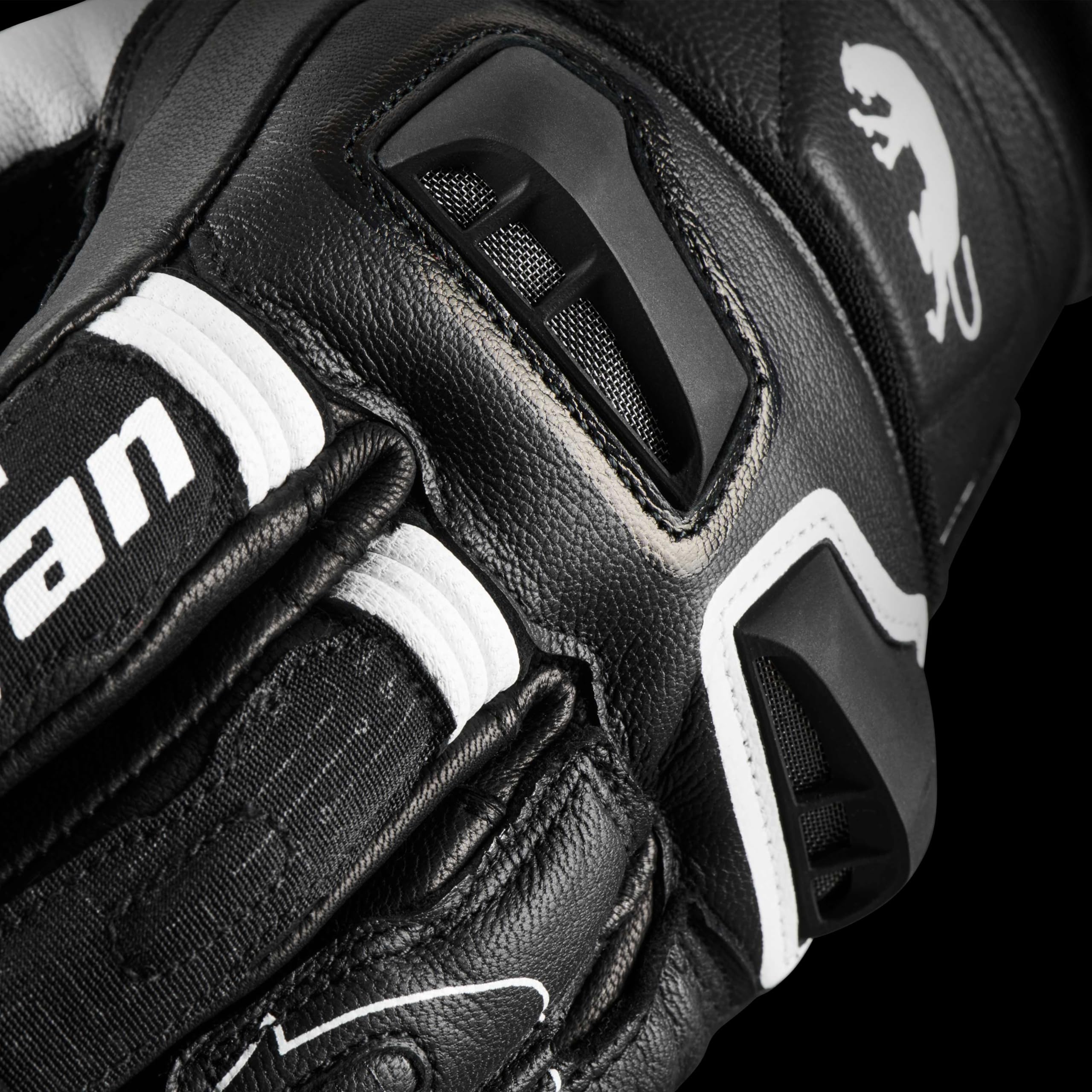 Furygan STYG15 - Guantes de Moto Racing para Hombre, aerodinámica, Piel de Canguro, D3O, Ajuste, ventilación, Estilo - tecnología de Punta